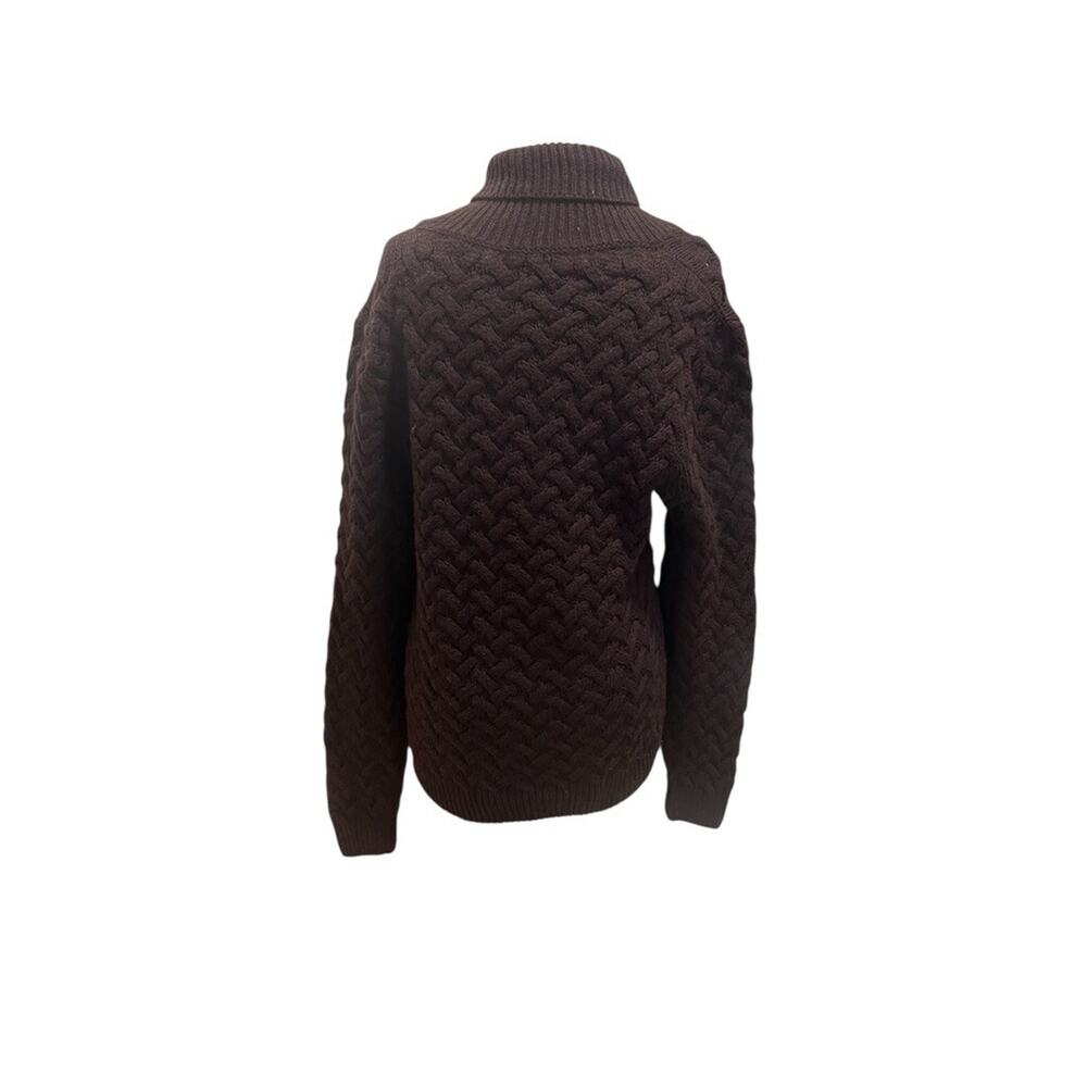 Patrizia Pepe Firenze S Brown Tessilform Made in Italy Wool Cashmere Sweater - Picture 5 of 6
